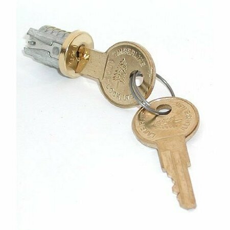 COMPX TIMBERLINE Timberline Lock Plug Brass Keyed Alike Key Number 106 LP-500-106TA